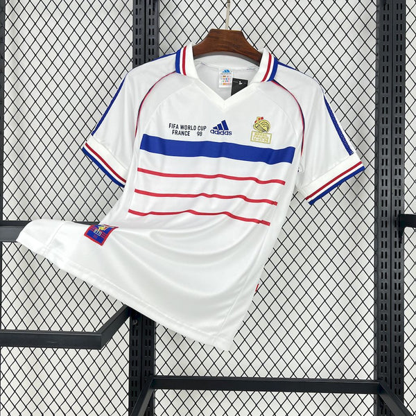 Camisa Retrô França Branca 1998 - Edição Copa do Mundo