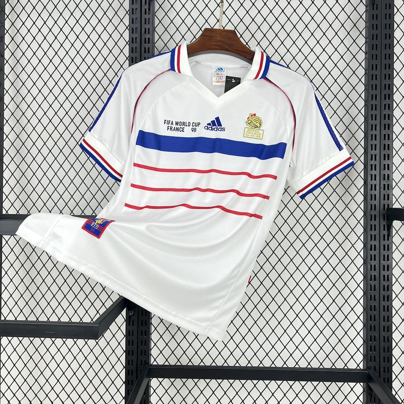 Camisa Retrô França Away 1998 - Branca