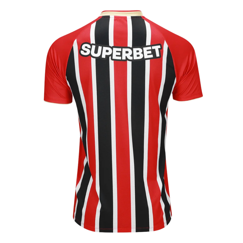 Camisa São Paulo Away 25/26 - Vermelha e Preta
