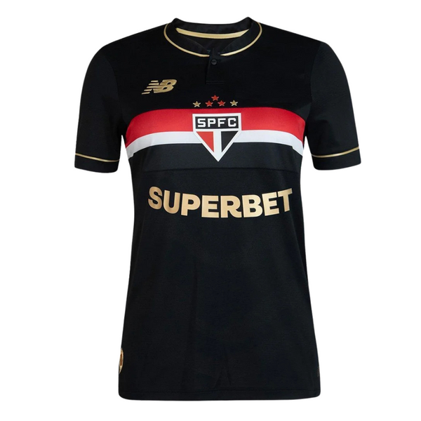 Camisa São Paulo Third 25/26 Feminina- Preta