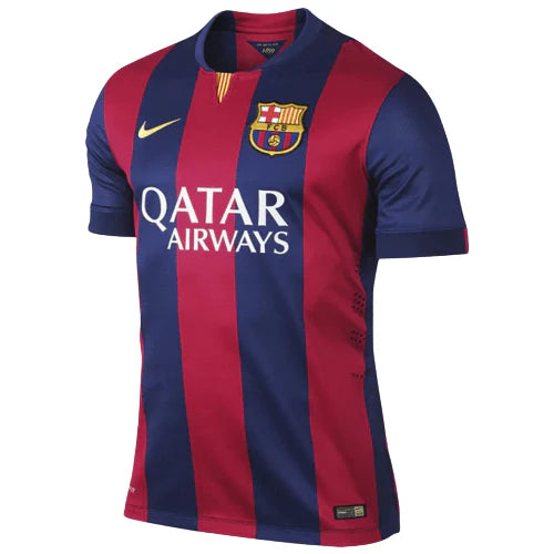 Camisa Retrô Barcelona 14/15 - Azul e Vermelha
