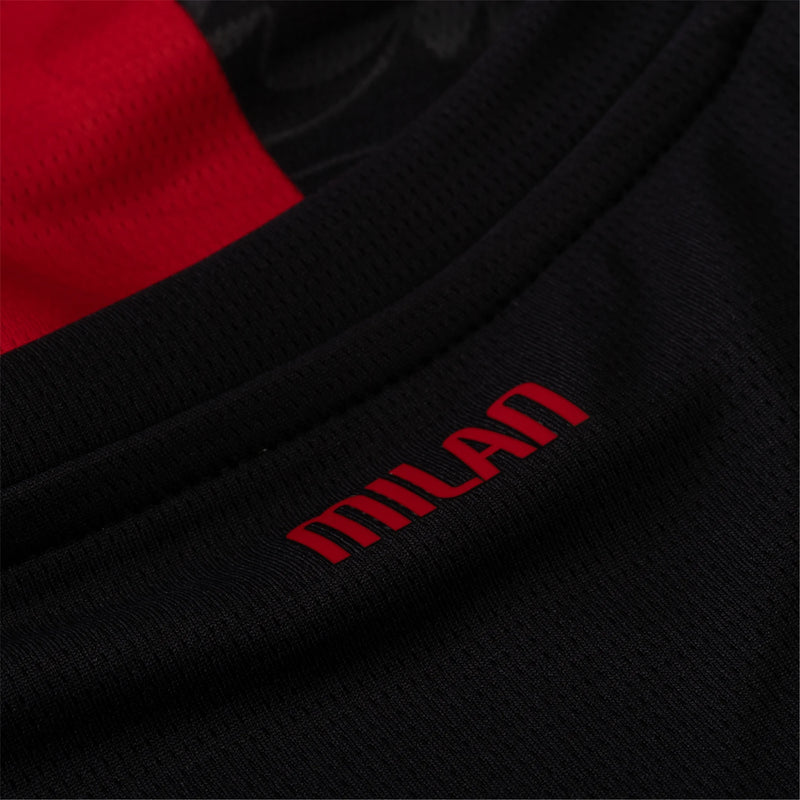 Camisa Milan Home 25/26 - Vermelha e Preta