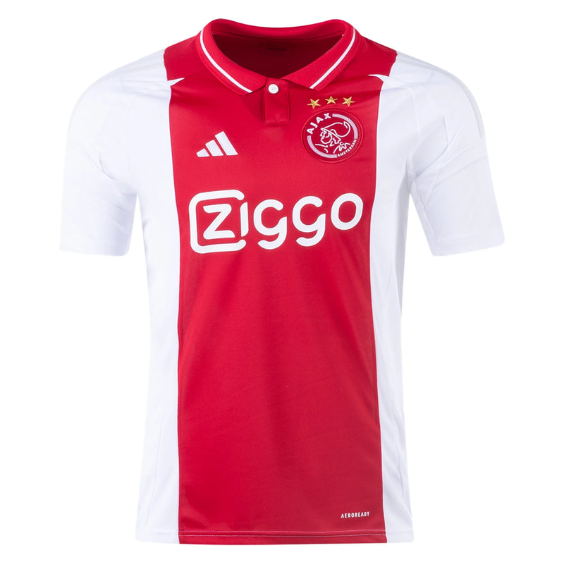 Camisa Ajax Home 24/25 - Branca e Vermelha