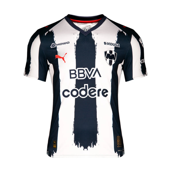 Camisa Monterrey Home 25/26 - Azul e Branca