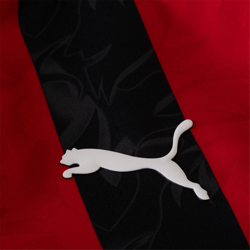 Camisa Milan Home 25/26 Jogador - Vermelha e Preta