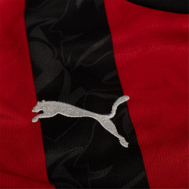 Camisa Milan Home 25/26 - Vermelha e Preta
