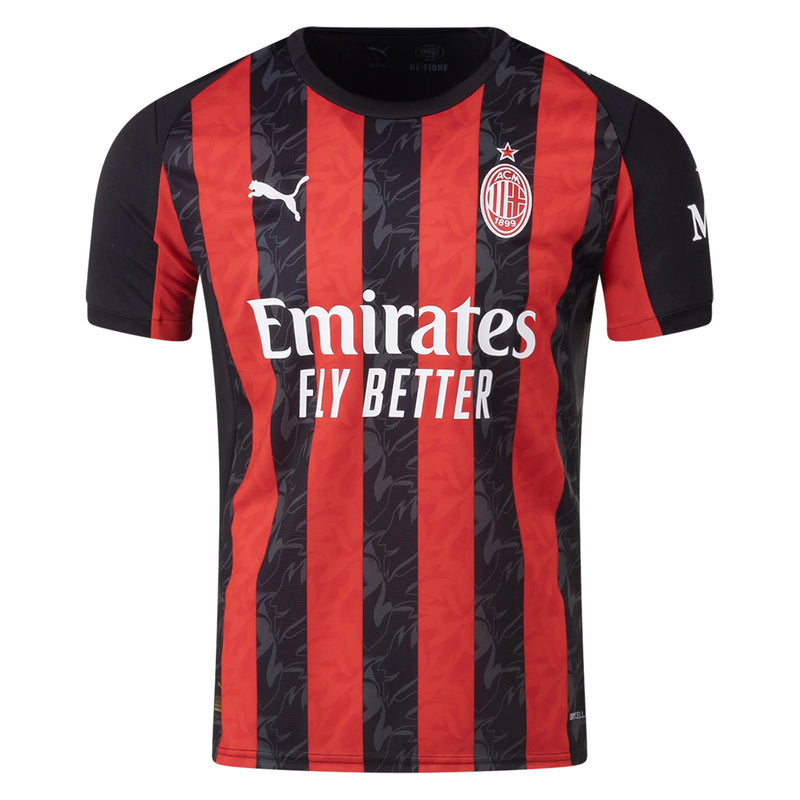 Camisa Milan Home 25/26 - Vermelha e Preta
