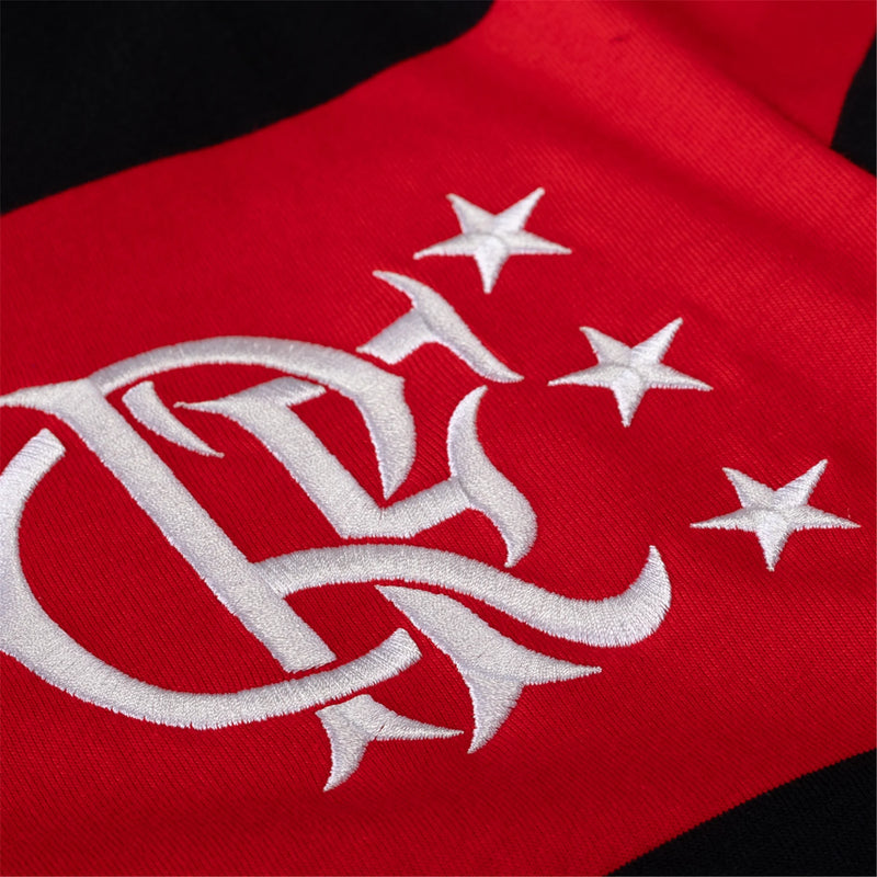 Camisa Retrô Flamengo Home 1981 - Vermelho e Preto