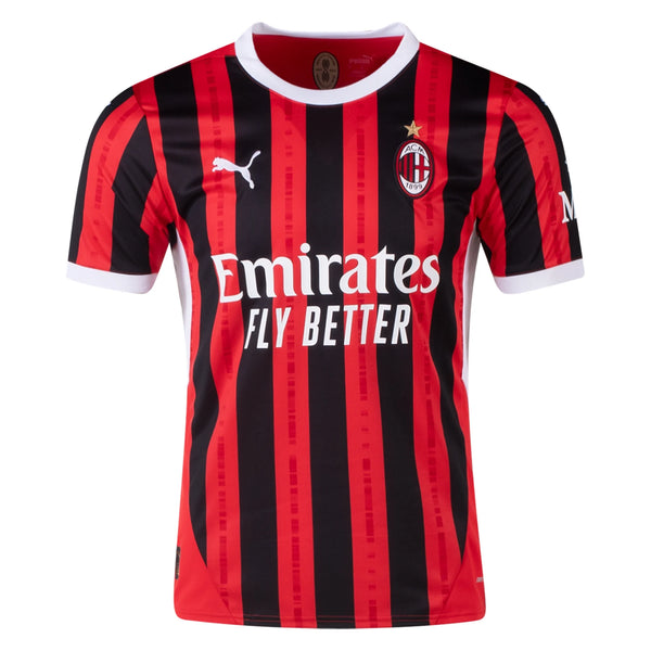 Camisa Milan Home 24/25 - Vermelha e Preta