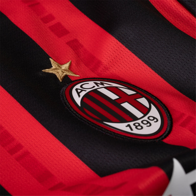 Camisa Milan Home 24/25 - Vermelha e Preta
