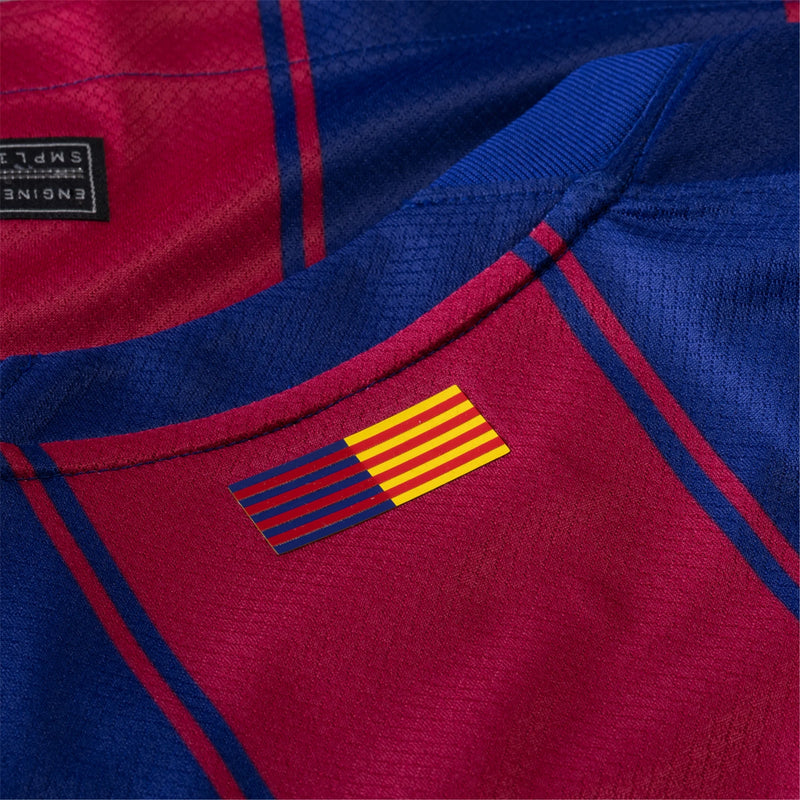 Camisa Barcelona Home 25/26 - Vermelha e Azul